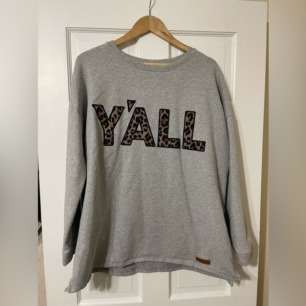 Marley Lilly leopard print YALL shirt